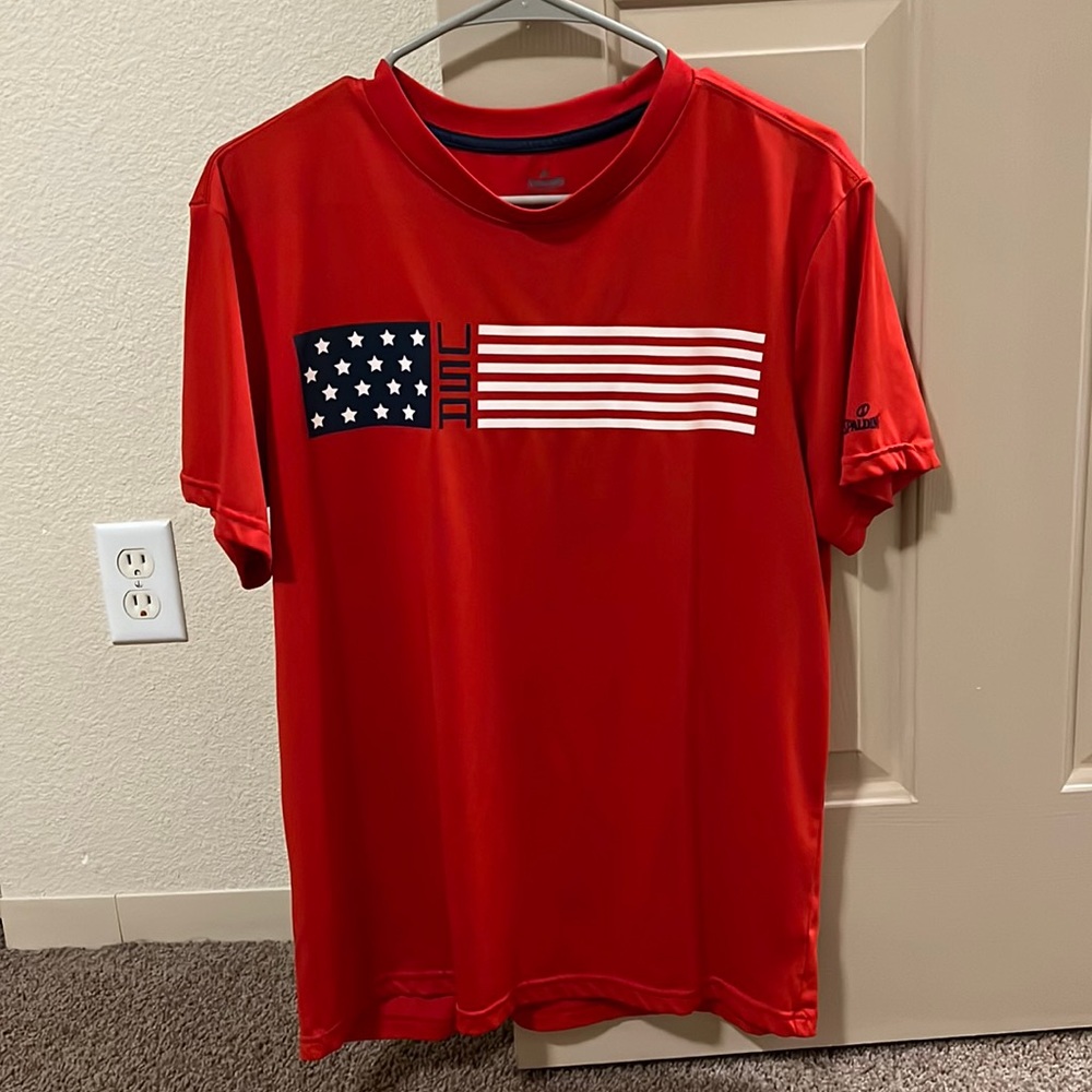 Red USA dry fit Tee